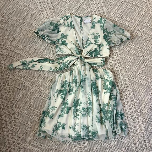 ASOS Design Green Floral Dress - Picture 1 of 5
